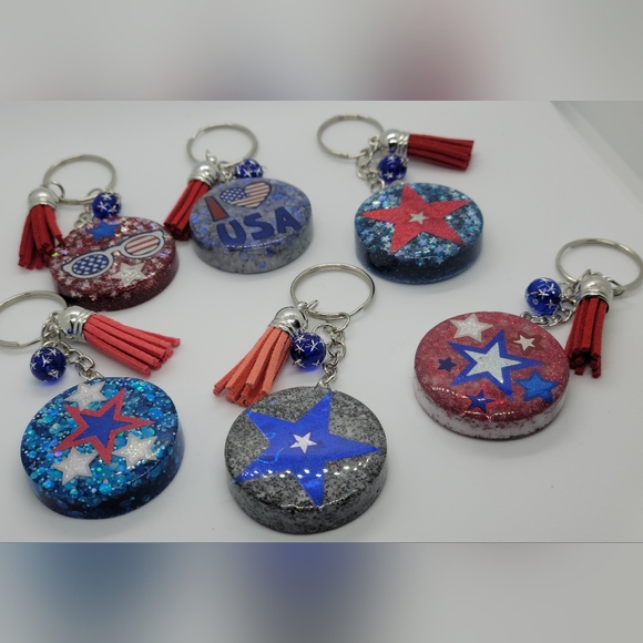 4th of July Keychains and Badge Reels! - Picture 3 of 4